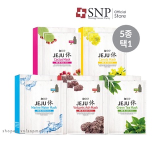 Mặt Nạ Thiên Nhiên Jeju Hàn Quốc Cấp Ẩm Cân Bằng Dưỡng Chất Ổn Định Da Chăm Sóc Lỗ Chân Lông - 5 Loại