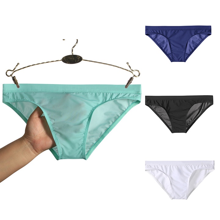 Quần Lót Nam Tam Giác Siêu Mỏng Xuyên Thấu Chất Cotton Premium Mềm Mịn, Thấm Hút Cực Tốt, Co Giãn 4 Chiều