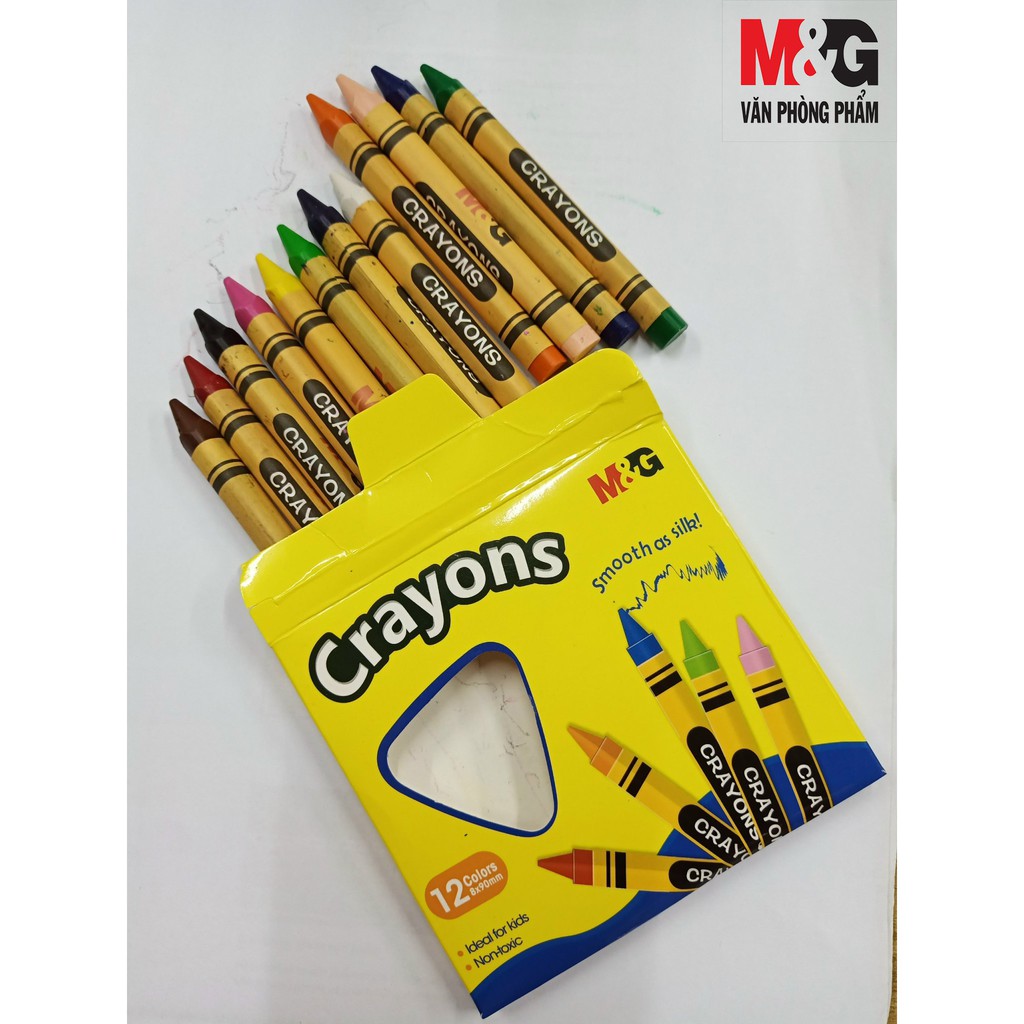 Sáp màu 12 màu M&amp;G Crayons AGMX4226