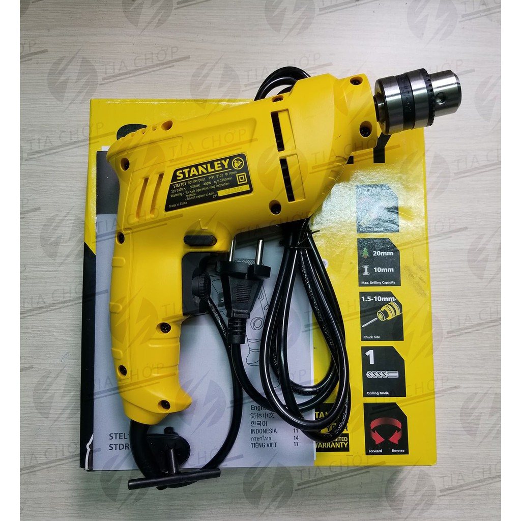 Máy Khoan Sắt Stanley 10mm 400W