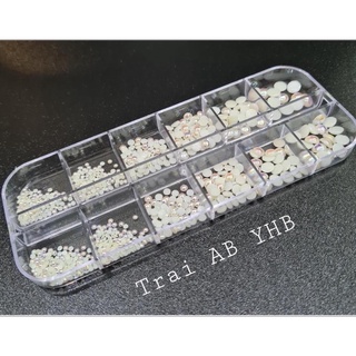 Trai nửa YHB mix size khay 12 ô trang trí móng