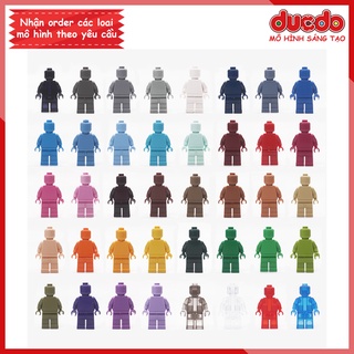 1 Minifigures trơn dùng để custom MOC - Đồ chơi Lắp ghép Xếp hình Mini Mô hình