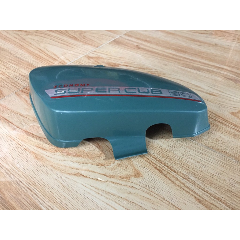 Cặp nắp cốp hai bên honda cub cánh én  79-81-86 - bằng nhựa màu xanh đậu