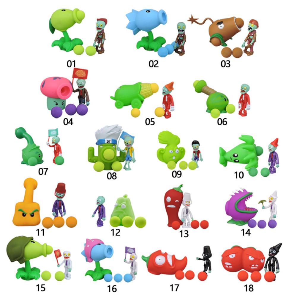 Mô Hình Đồ Chơi Plants vs Zombies Peashooter Bằng PVC Cho Bé N2O5