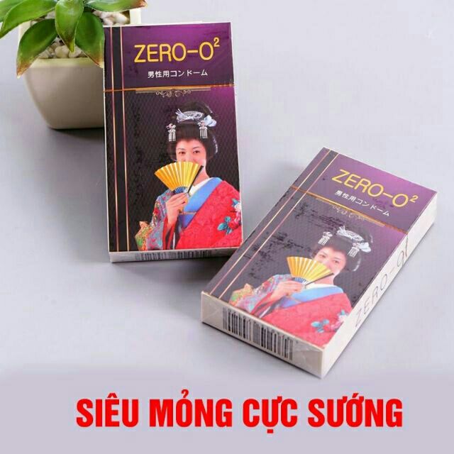 Bao cao su Zero - O2 (hộp 12 chiếc)
