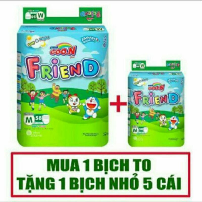 Bỉm quần GOON FRIEND MẪU MỚI (M54+6),(L46+5),(XL40+6((XXL34+6)