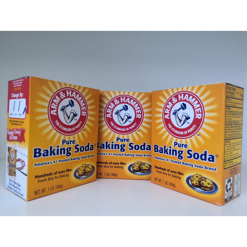 Bột tẩy trắng răng , chất tẩy rửa đa năng Baking Soda ARM HAMMER 454g