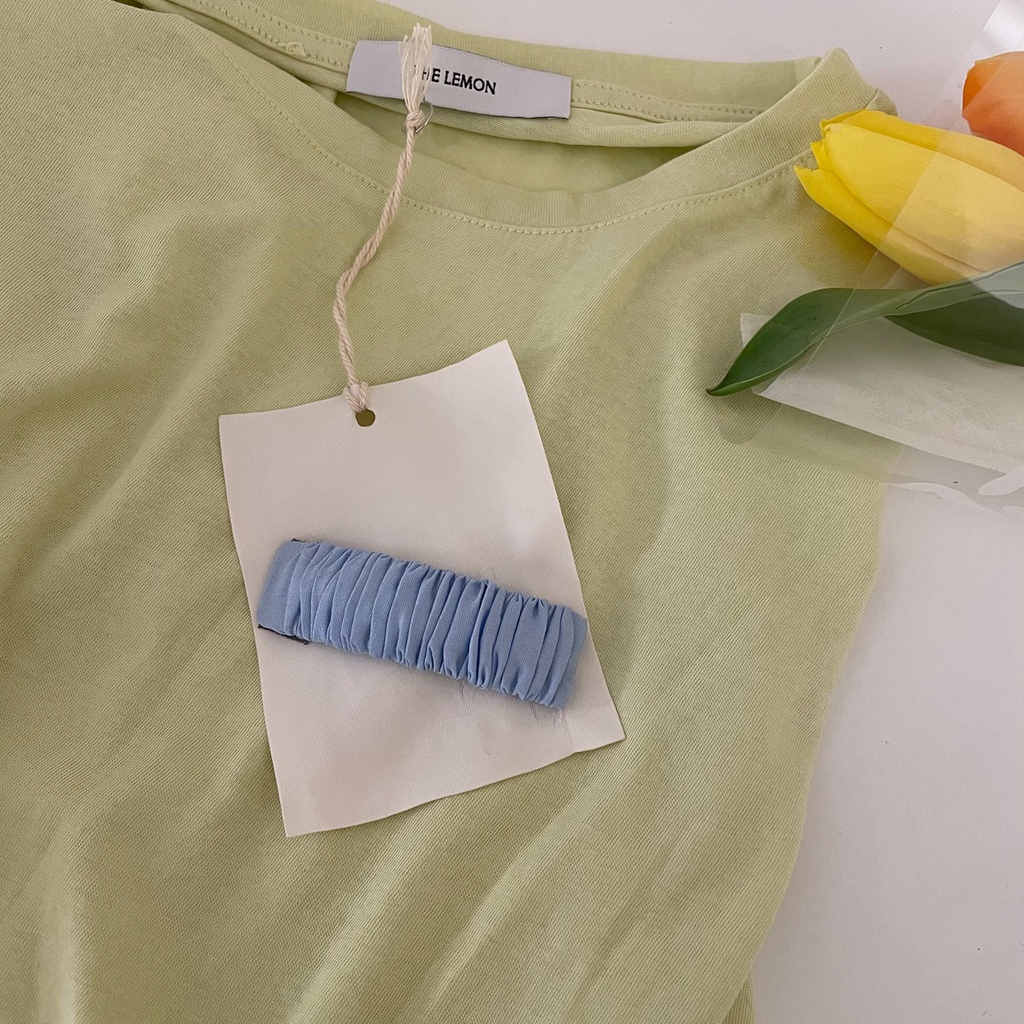 Kẹp tóc vải màu kẹo ngọt dễ thương thời trang dành cho nữ