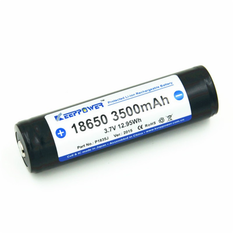 Pin KeepPower 18650 3400 / 3500mAh có mạch bảo vệ