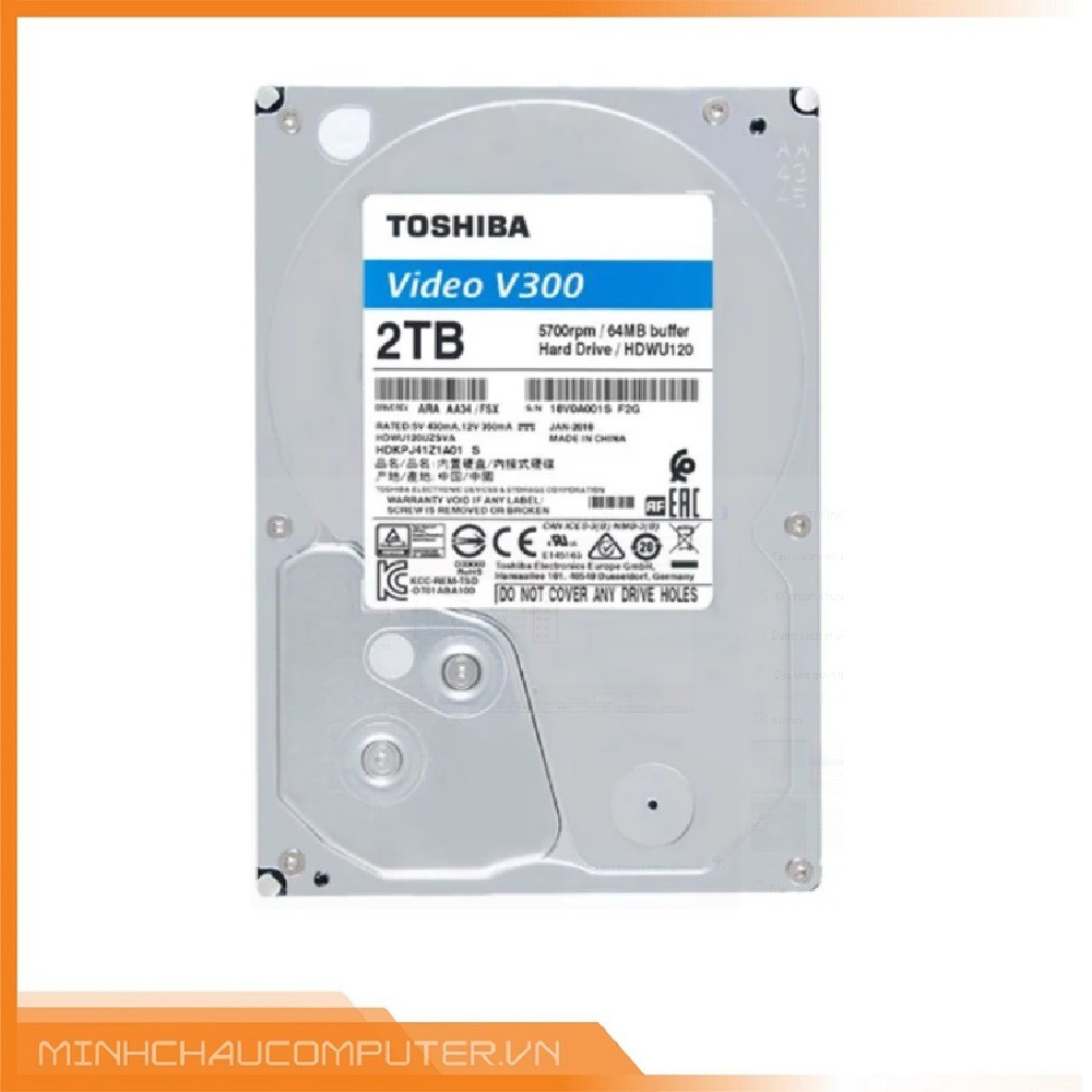 Ổ CỨNG 2TB HDD TOSHIBA S300/V300 VIDEO STREAMING 3.5 ( CAMERA) - Chính hãng