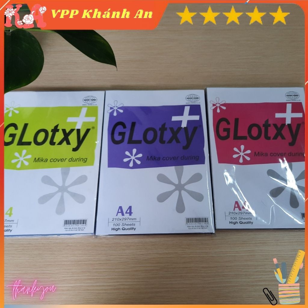 Bìa bóng kính A4 đóng sổ mỏng, trung, dày