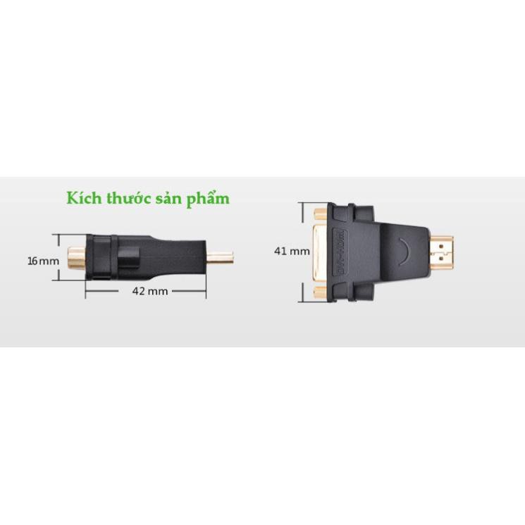 Đầu chuyển đổi HDMI sang DVI 24+5 (âm) Ugreen 20123