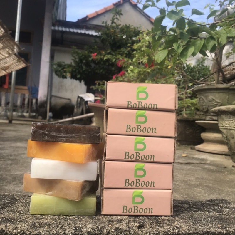 Xà bông mướp đắng Boboon handmade sạch mụn lưng, tẩy tế bào chết, trắng da | BigBuy360 - bigbuy360.vn