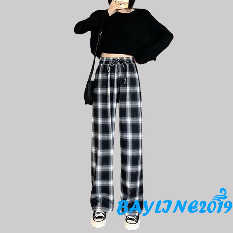 Quần Sọc Ca Rô Lưng Cao Cá Tính Cho Nữ Size S / M / L / Xl / Xxl / Xxxl | BigBuy360 - bigbuy360.vn