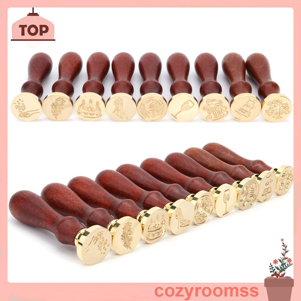Con Dấu Sáp In Họa Tiết Cây Cối Cổ Điển Dùng Trang Trí Diy