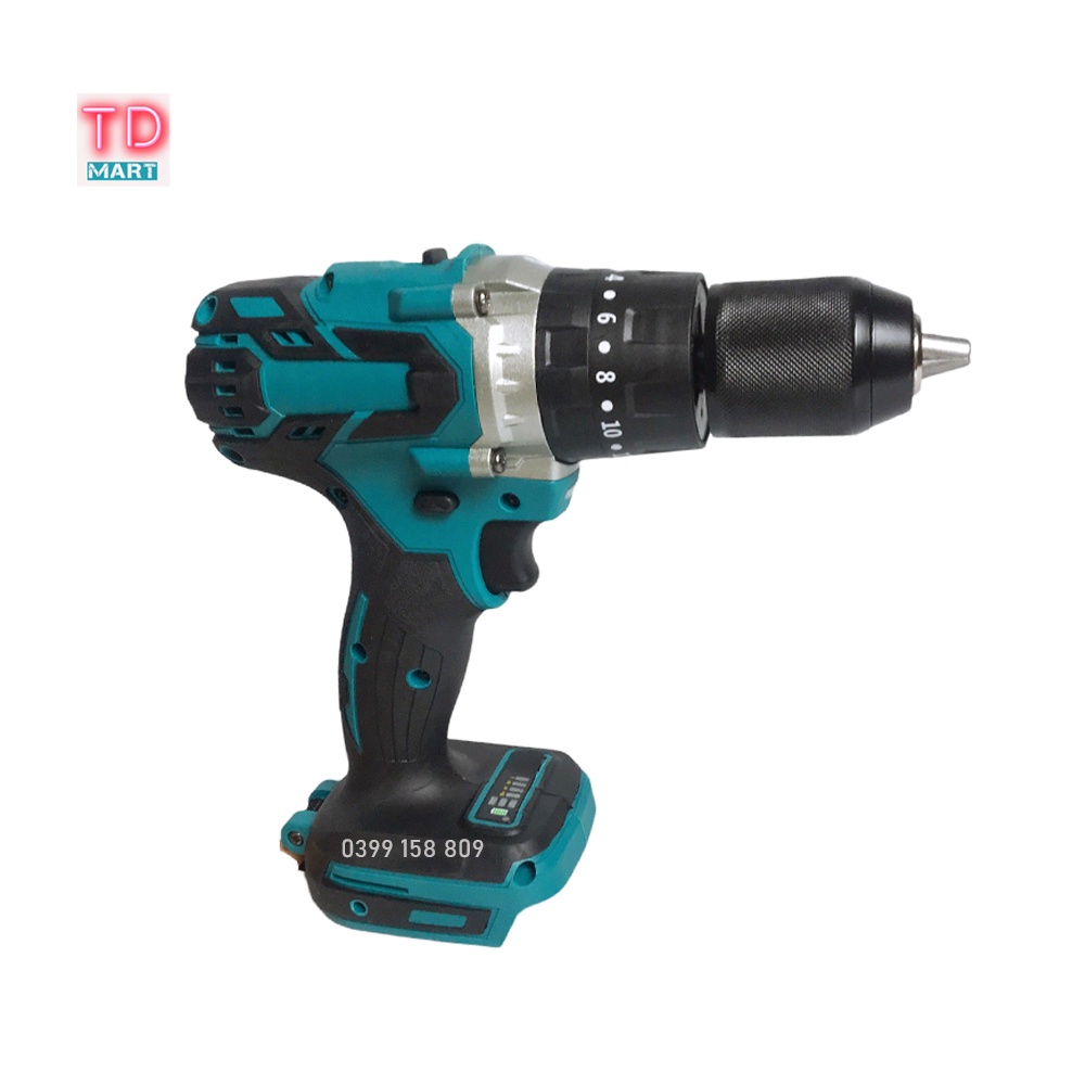 Thân Máy Khoan Pin Không Chổi Than Chân Pin Makita 18v - Màu Xanh
