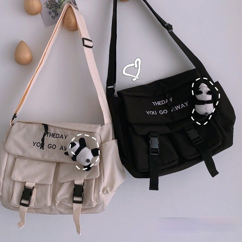 Túi Đeo Chéo Cỡ Lớn Phong Cách Hiphop retro Thời Trang