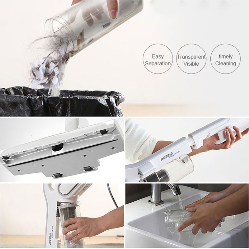 Máy hút bụi cầm tay DX700, Máy hút bụi gia đình Công nghệ lốc xoáy, Thiết kế tay cầm 2in1 DL5