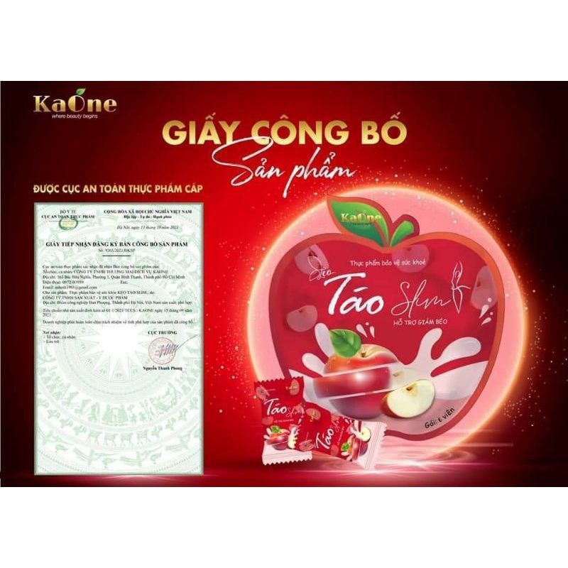 Kẹo Táo Giảm Cân Kaone chính hãng 100%