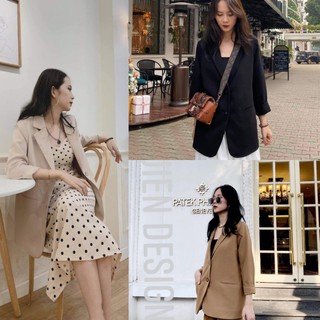ÁO KHOÁC BLAZER NỮ HÀN QUỐC, ÁO VEST 1 LỚP ĐẸP TRẺ TRUNG GIÁ RẺ ABN02