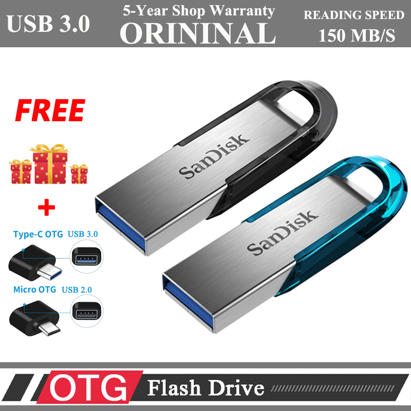 Ổ đĩa flash USB Sandisk 32GB / 64GB / 128GB / 256GB Ổ đĩa USB CZ73 USB OTG Ổ đĩa flash USB Original