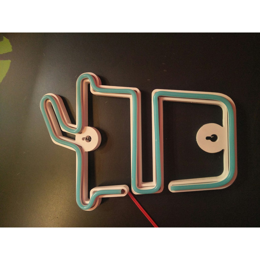 Đèn led neon trang trí, led neon cho phòng ngủ, phòng khách, quán xá,mẫu mini Trà sữa kích thước 18x25cm