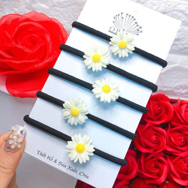 {giá sale} {Giá xuất xưởng} Buộc tóc hoa Cúc Hoạ Mi Hàn Quốc chất đẹp chất đẹp..