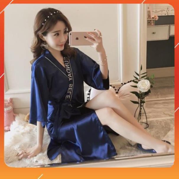 [Quảng Châu] Áo choàng ngủ chất lụa [ Hàng Order ] | BigBuy360 - bigbuy360.vn