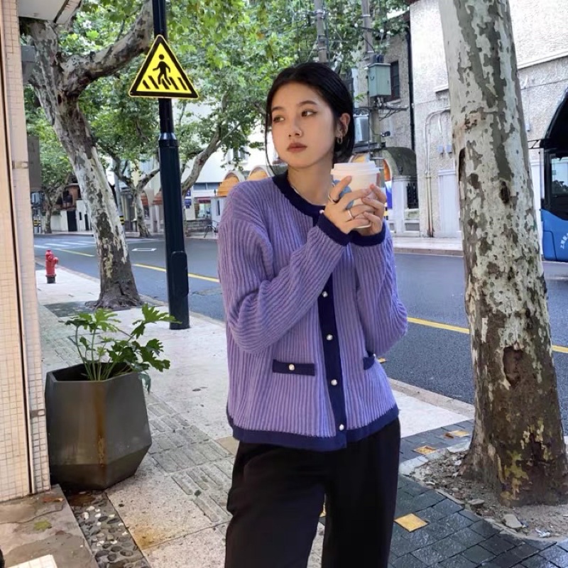 Cardigan ba màu mẫu mới