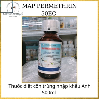 Chế phẩm diệt muỗi nhập khẩu anh quốc map permethrin 50ec - chai 500ml ,