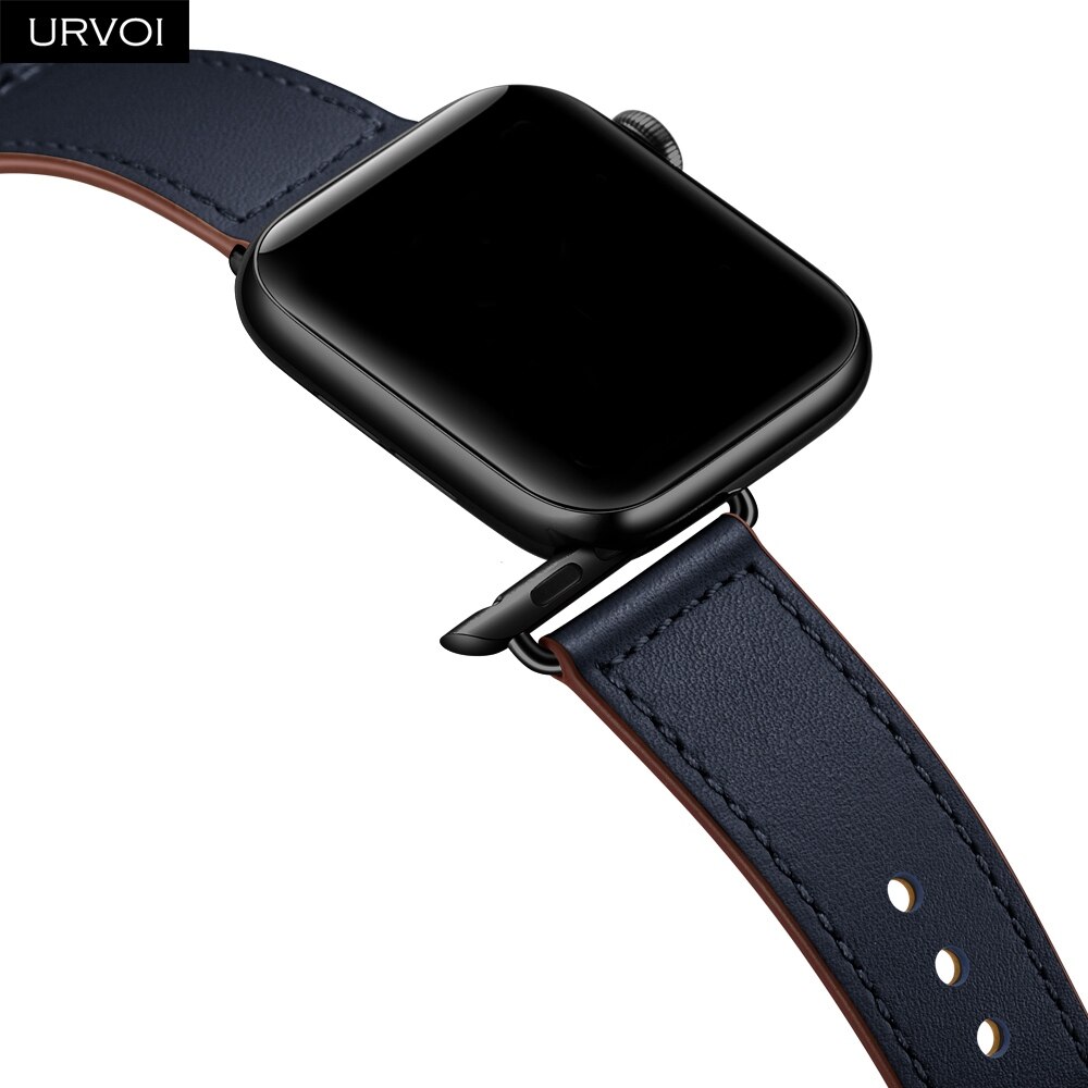 Dây đeo bằng da thật cho đồng hồ Apple Watch dòng 6 5 4 3 2 Se