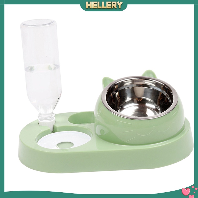 Tô Đựng Thức Ăn / Nước Uống Hai Ngăn Bằng Thép Không Gỉ Cho Thú Cưng | BigBuy360 - bigbuy360.vn