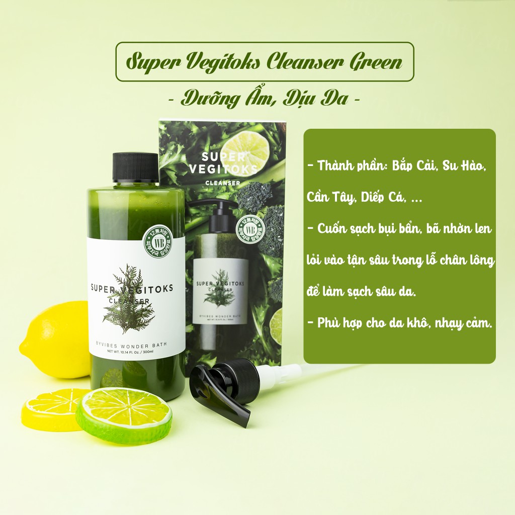 Sữa rửa mặt rau củ sủi bọt thải độc | BigBuy360 - bigbuy360.vn