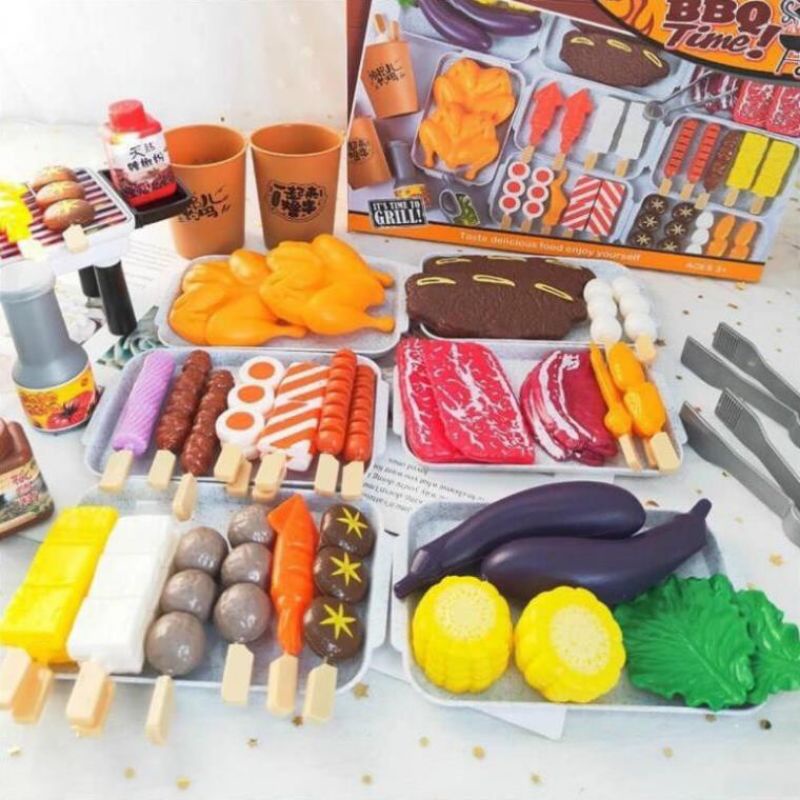 Bộ Đồ Chơi Bếp Nướng BBQ 55 Chi Tiết Vui Nhộn