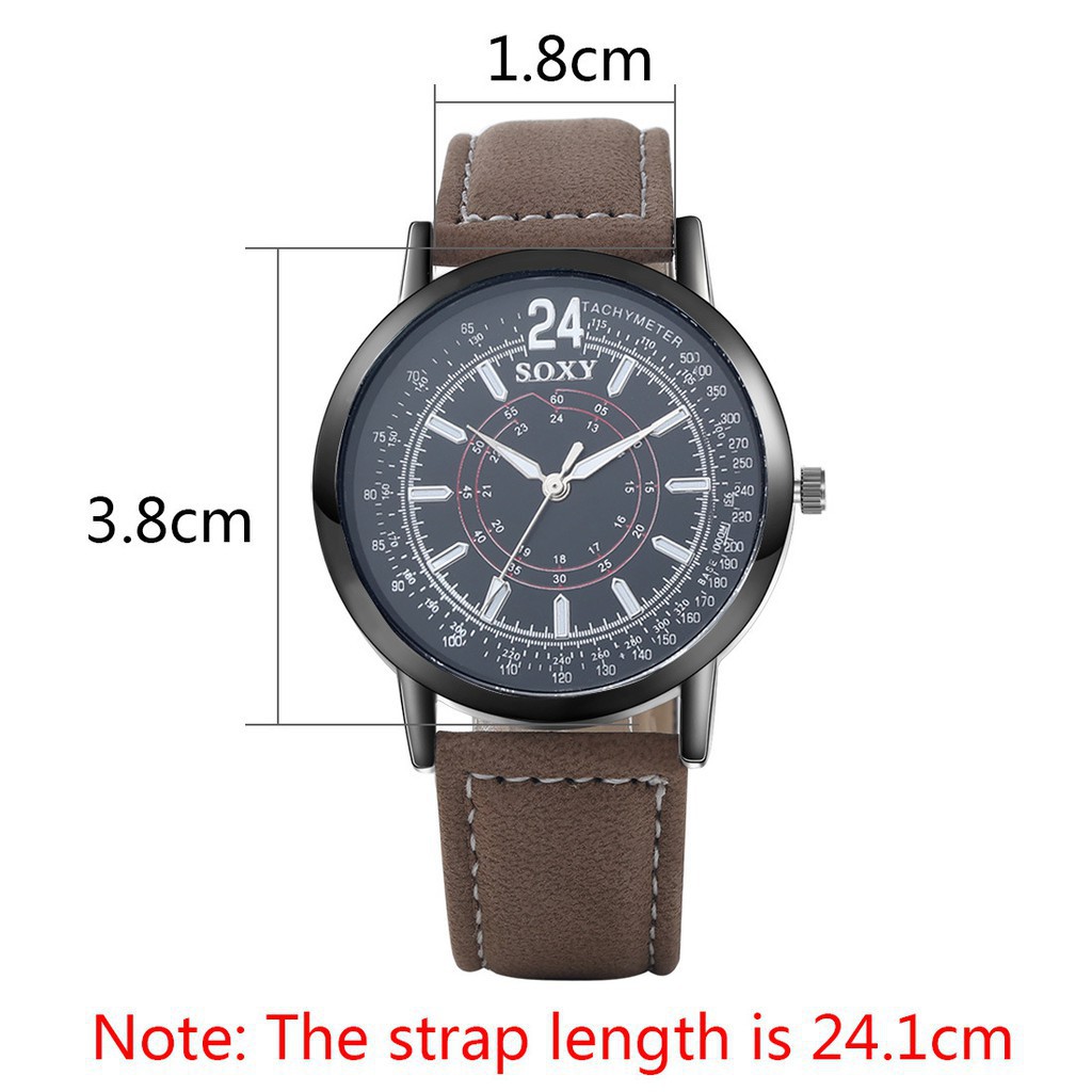 Đồng hồ nam SOXY S001 dây da lộn phong cách trẻ trung, năng động | BigBuy360 - bigbuy360.vn
