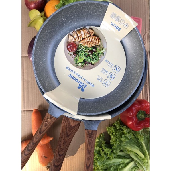 Chảo Đúc Vân Đá Ecoramic Hàn Quốc size 20cm
