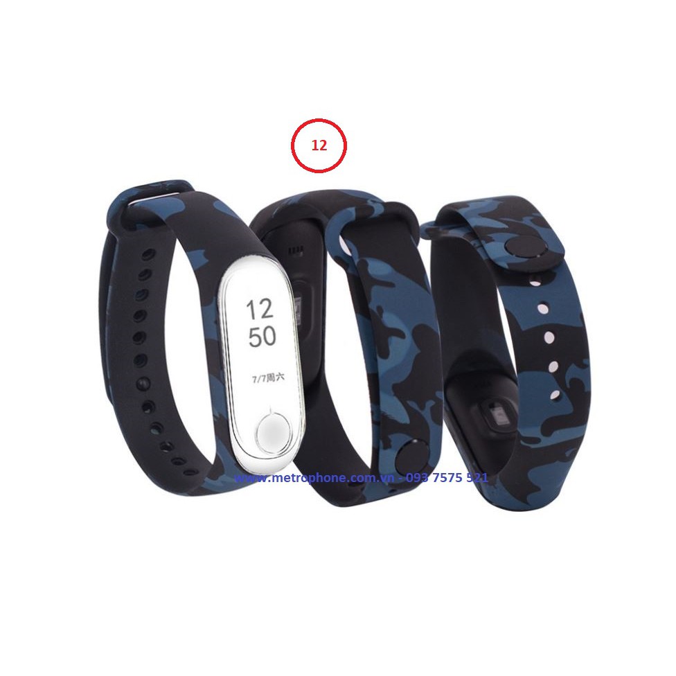 DÂY ĐEO XIAOMI MI BAND 3 / MI BAND 4 HỌA TIẾT CAMO , HOA VĂN , HOẠT HÌNH