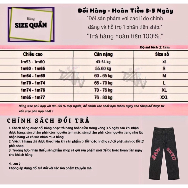 QUẦN JEANS ỐNG RỘNG HÌNH THÊU T-A-N DÁNG SUÔNG PHONG CÁCH HÀN QUỐC-QJT026-có size Nam Nữ dể phối đồ màu xám,xanh