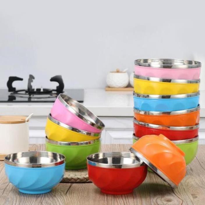 Bát chống nóng 2 lớp nhiều màu sắc