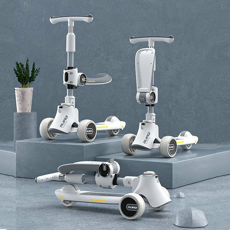Xe trượt scooter LOẠI MỚI cho bé có nhạc đèn, trọng tải 100kg đủ màu