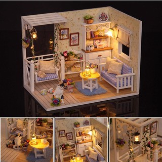 Nhà Búp Bê DIY - Cute Room H-013 ( Tặng keo + mica )
