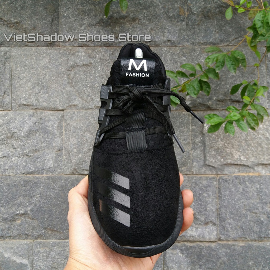 Giày thể thao nam | Sneakers nam Weibu fullblack - Mã SP 6316-đen