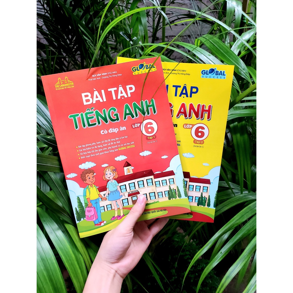 Sách - GLOBAL SUCCESS - Combo Bài tập tiếng anh lớp 6 tập 1 + tập 2 (có đáp án) - tái bản 01