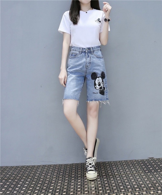 Quần ngố / lửng / 5 tấc BIG SIZE in hình ngộ nghĩnh dễ thương 3407