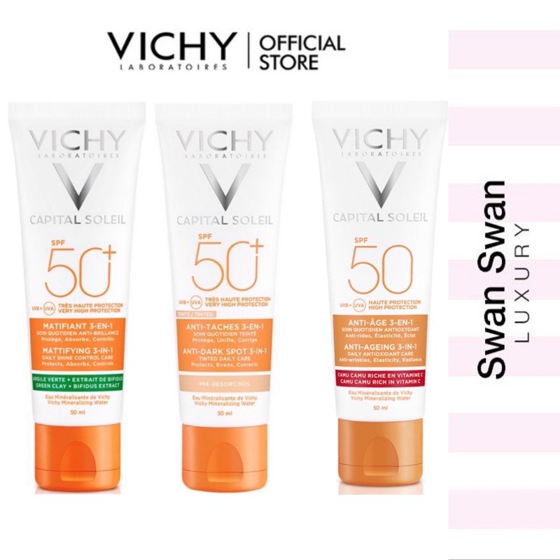 Kem Chống Nắng Vichy Không Màu UVA UVB SPF50 50ml