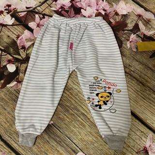 Quần nỉ kẻ mỏng cho bé