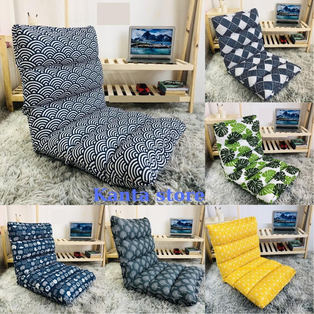 Ghế bệt lười tatami, Ghế ngồi bệt tựa Lưng tatami kiểu nhật điều chỉnh 5 cấp độ, Chịu lực tới 180kg