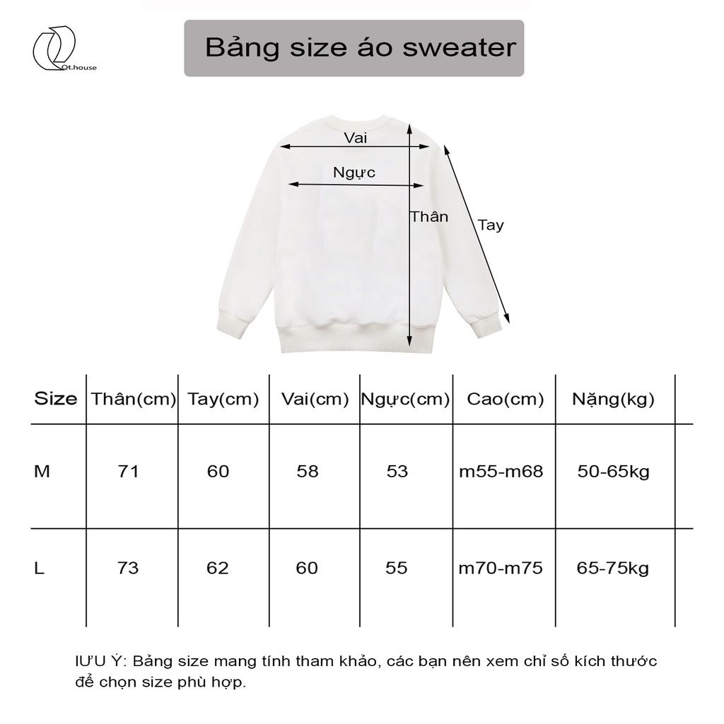 Áo Sweater Nam Nữ  Áo Nỉ Nam Trơn Unisex Form Rộng WTT01