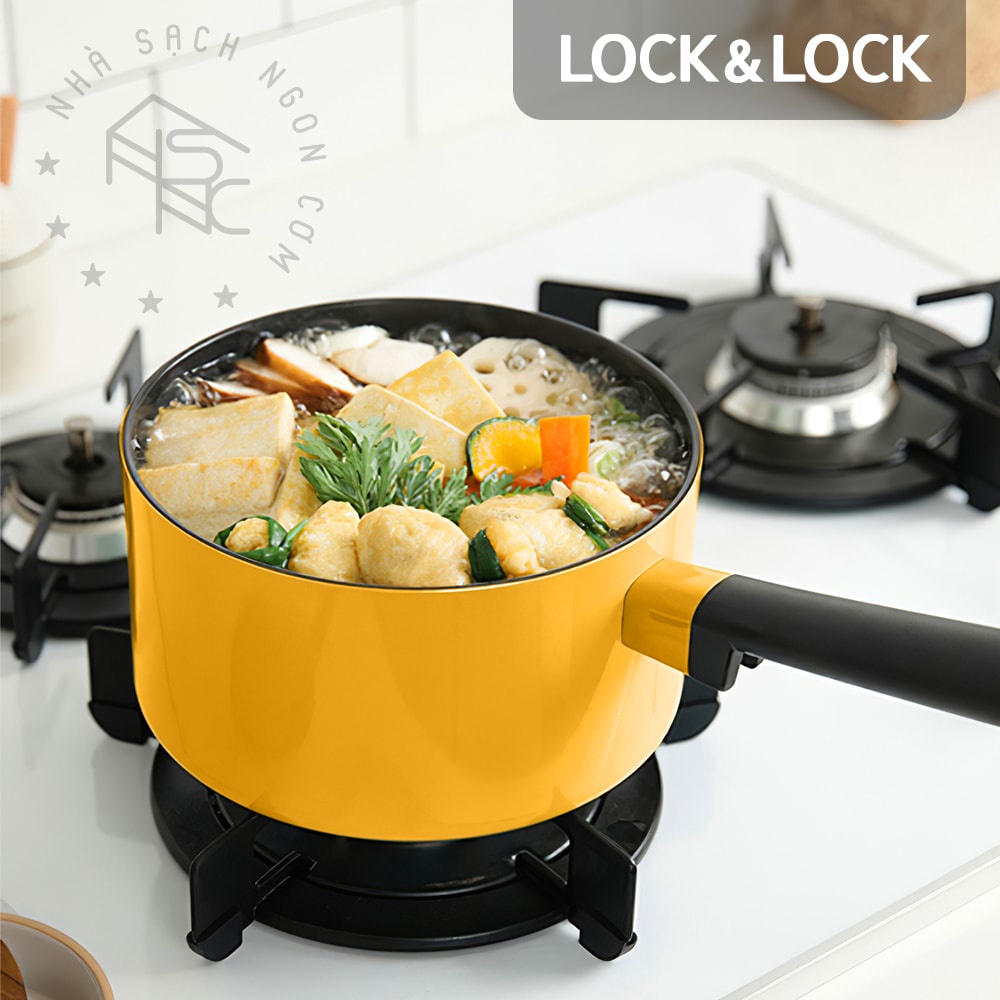 Bộ nồi chảo quánh Lock&amp;Lock Decore