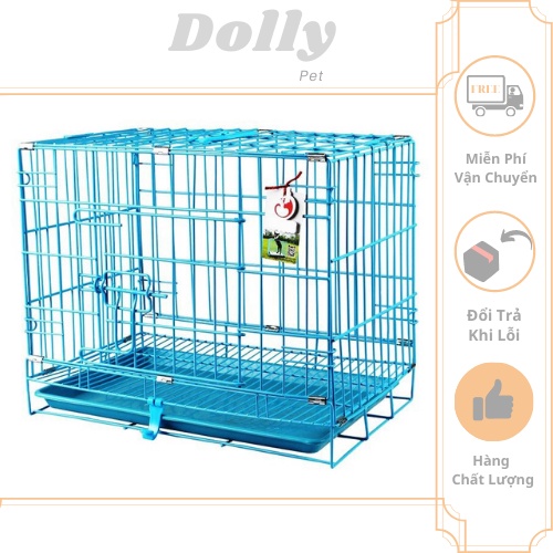 [FREESHIP] Chuồng Sơn Tĩnh Điện Cho Chó - Lồng Chuồng Cho Thú Cưng - Chuồng (Lồng) Cho Chó Mèo - Tặng Kèm Khay Nhựa